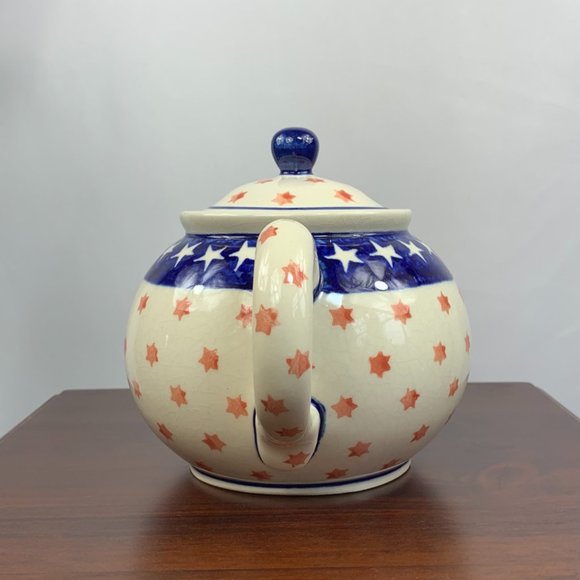 Vintage Boslawiec Pottery Tea Pot - Picture 2 of 8